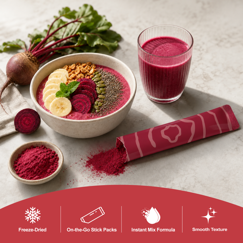 Organic Freeze-Dried Beetroot Powder