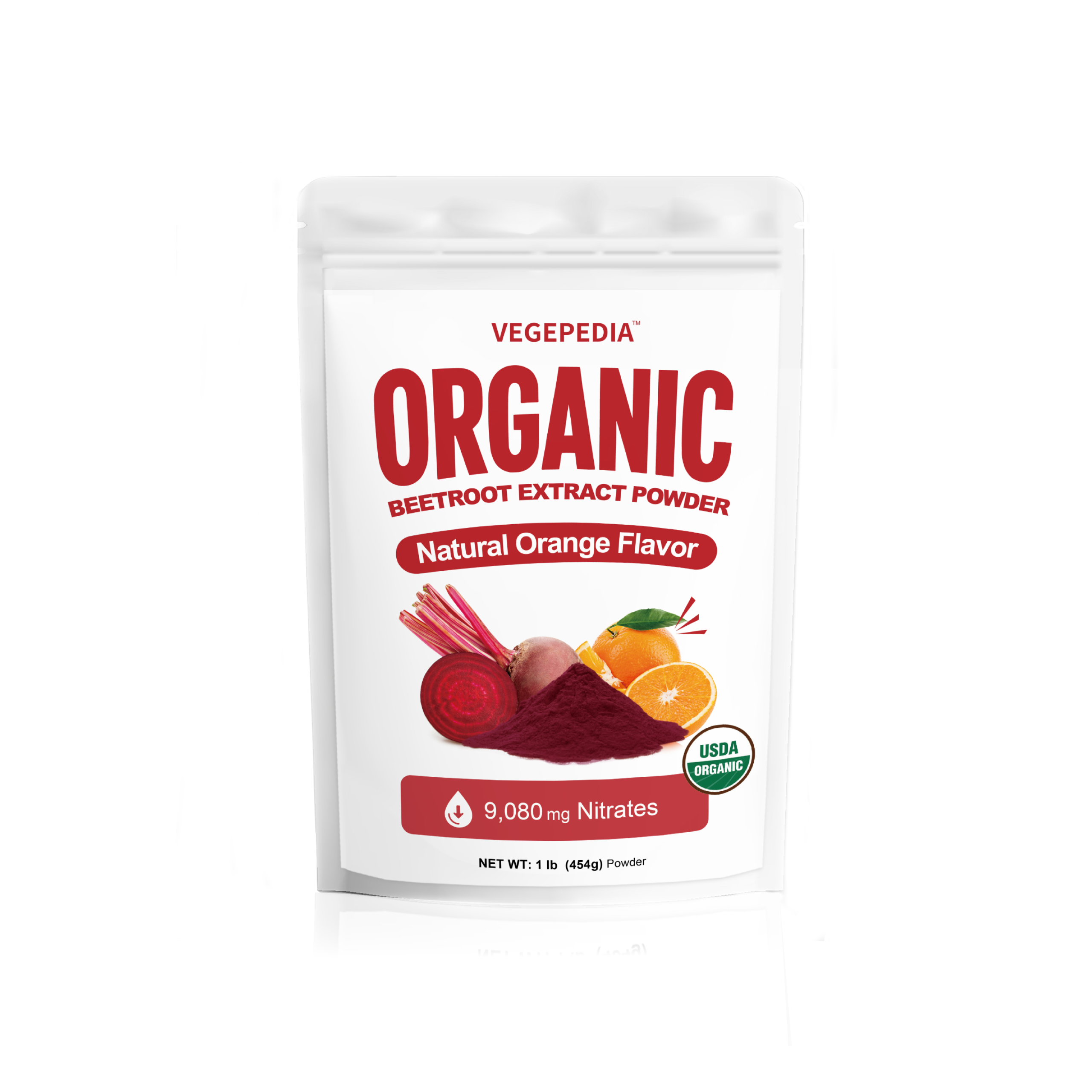Organic Beetroot Extract Powder Orange-Flavored