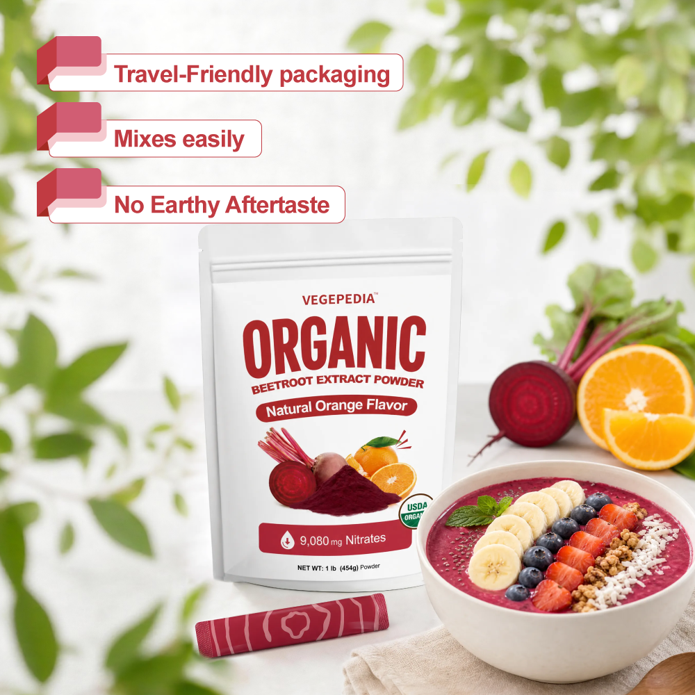 Organic Beetroot Extract Powder Orange-Flavored