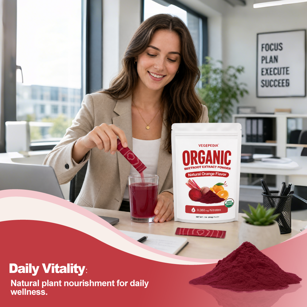 Organic Beetroot Extract Powder Orange-Flavored