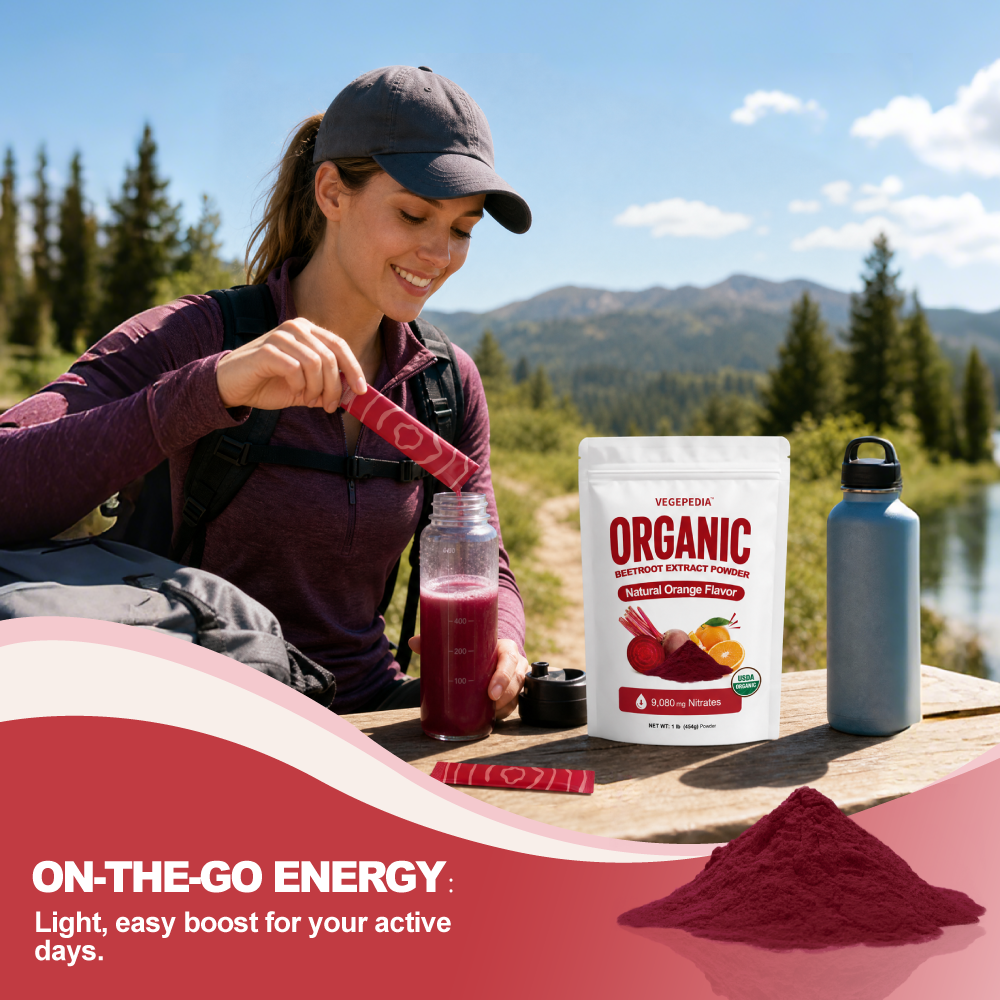 Organic Beetroot Extract Powder Orange-Flavored