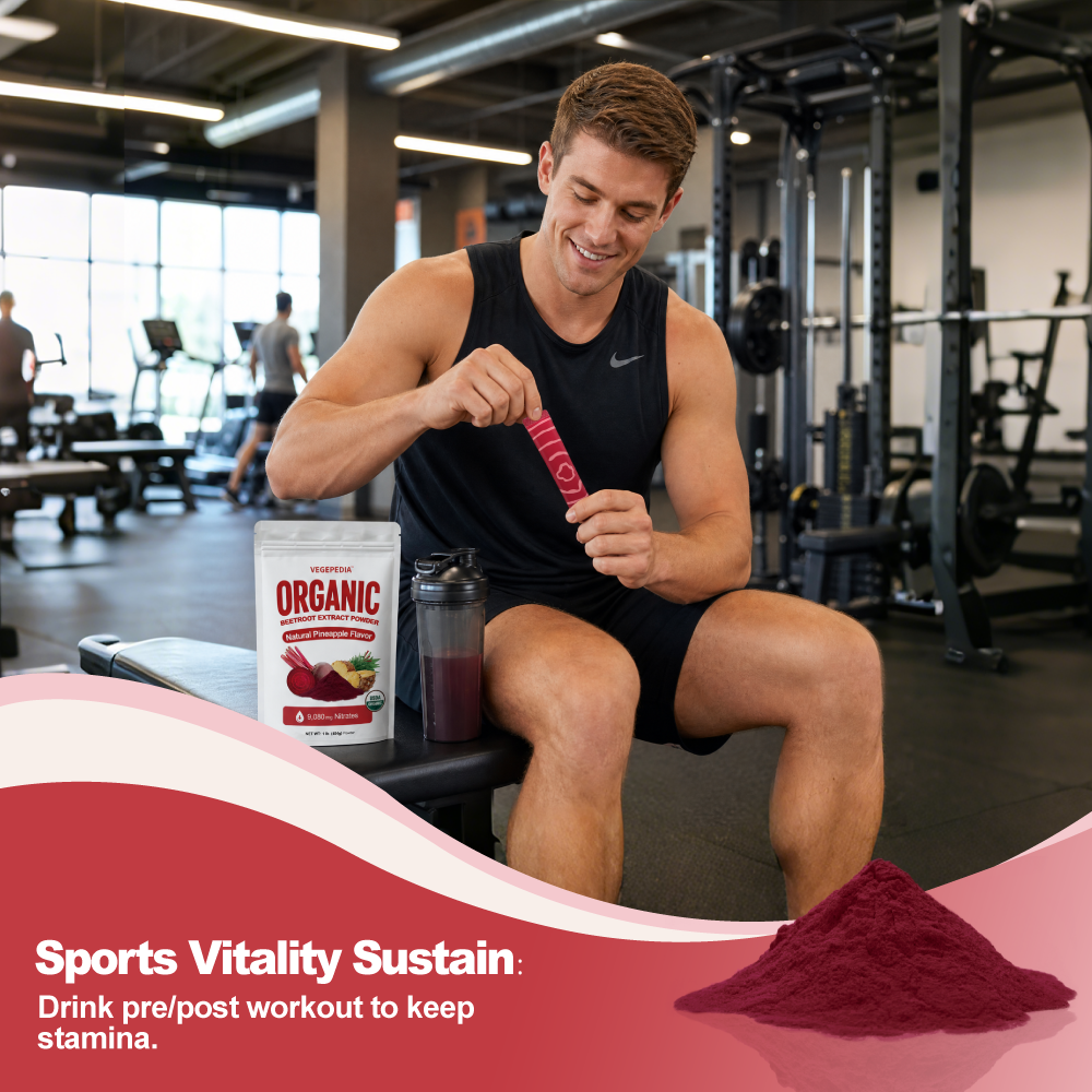 Organic Beetroot Extract Powder Pineapple-Flavored