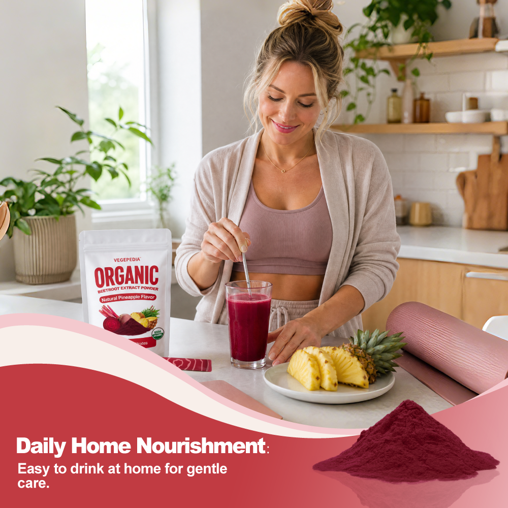 Organic Beetroot Extract Powder Pineapple-Flavored