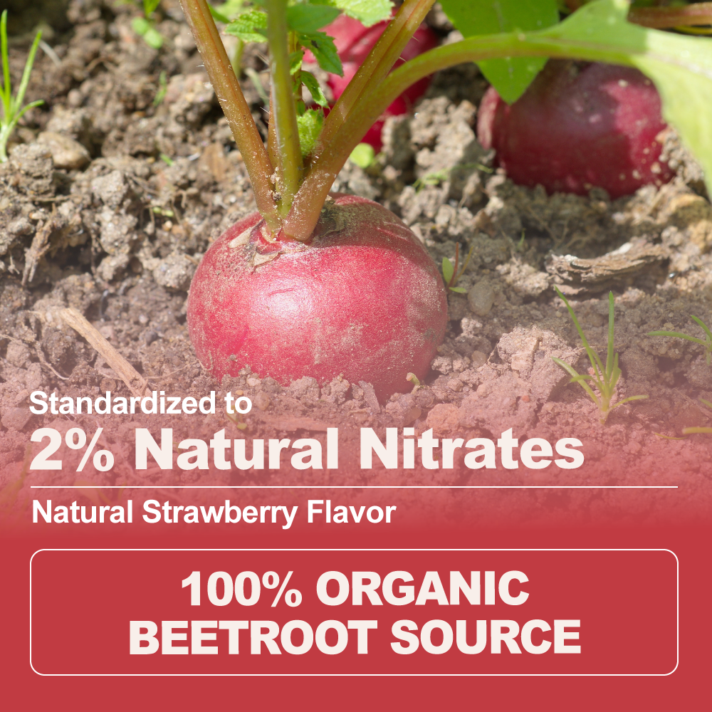 Organic Beetroot Extract Powder Strawberry-Flavored