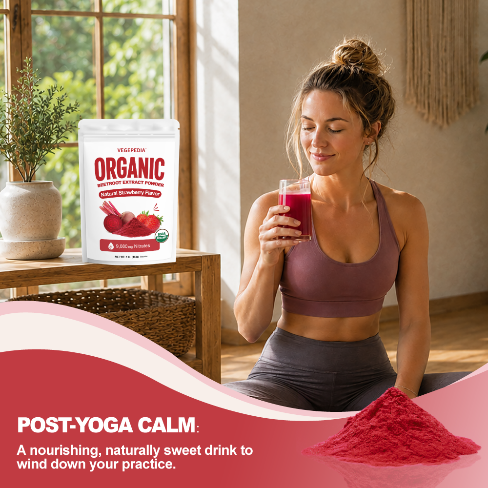 Organic Beetroot Extract Powder Strawberry-Flavored