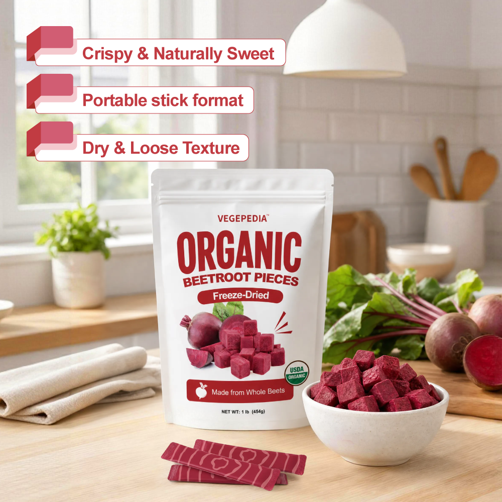 Organic Freeze-Dried Beetroot Pieces