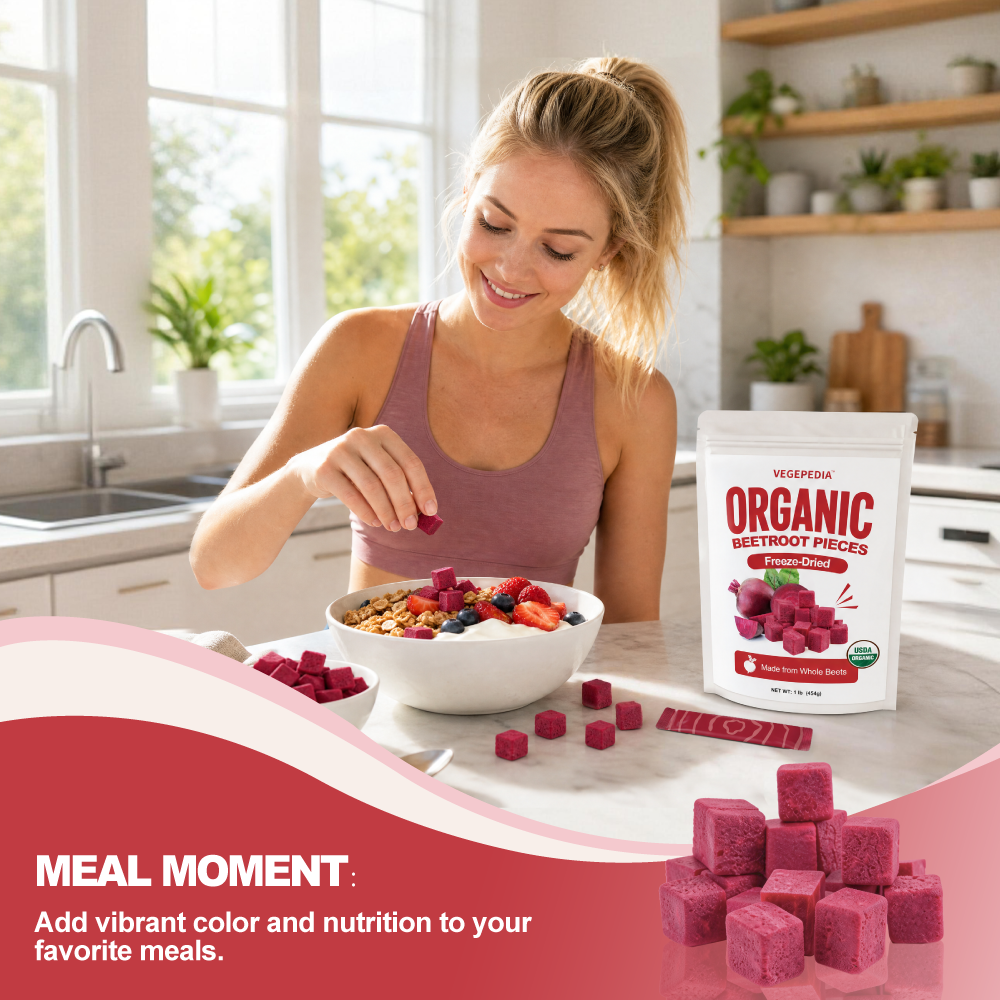 Organic Freeze-Dried Beetroot Pieces
