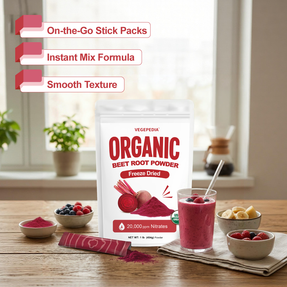 Organic Freeze-Dried Beetroot Powder