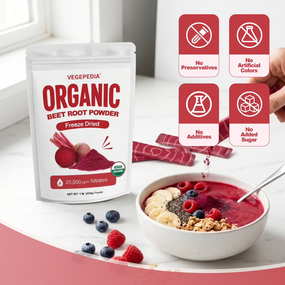 Organic Freeze-Dried Beetroot Powder