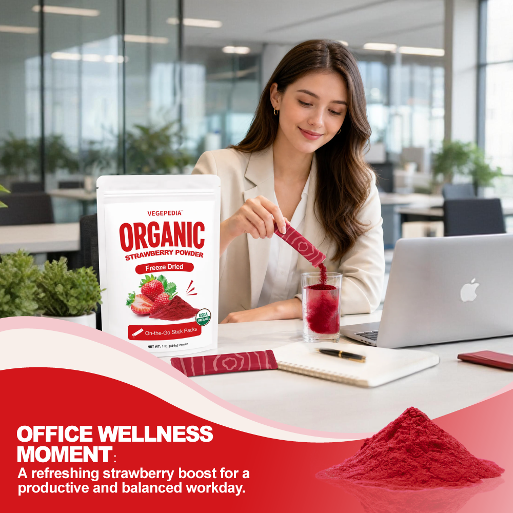 Organic Freeze-Dried Strawberry Powder