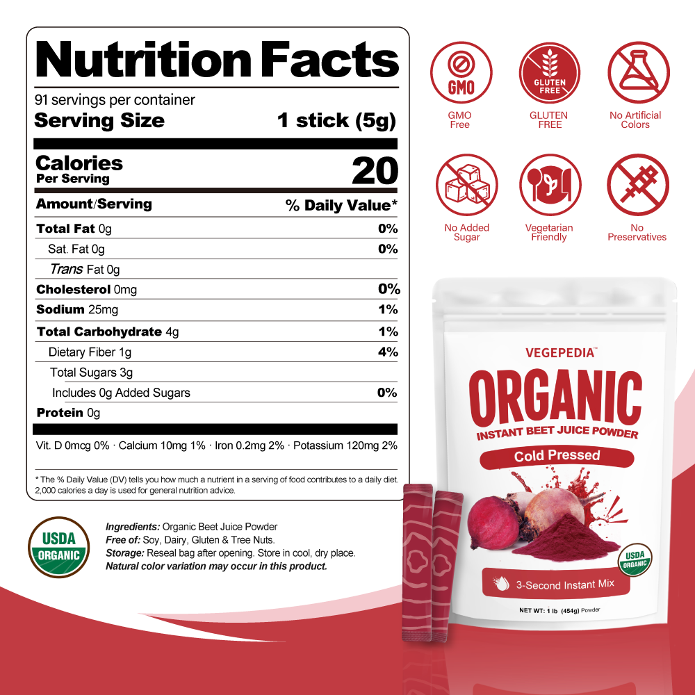 Organic Instant Beet Juice Powder