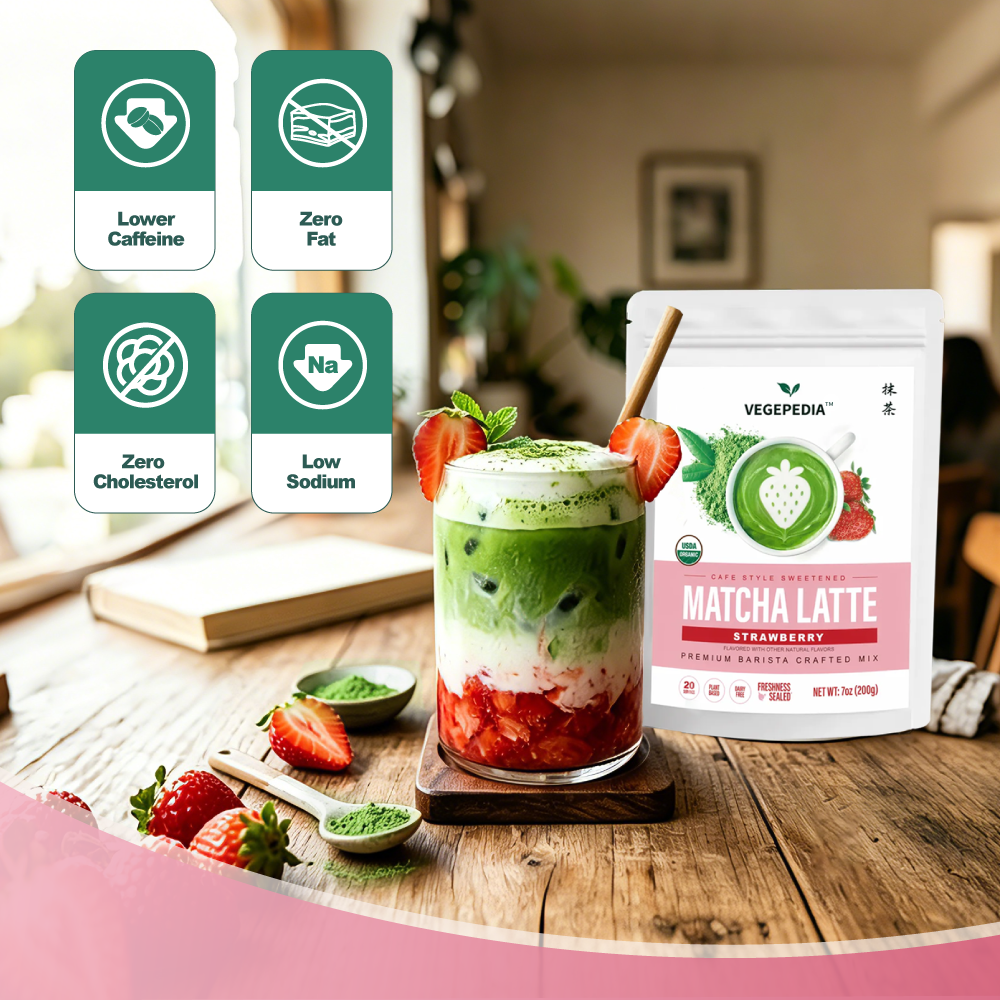 Organic Strawberry Matcha Latte